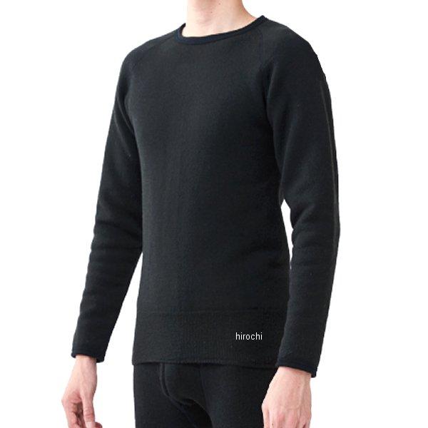 MJM-003BK2 ラフ&amp;ロード 秋冬モデル モチジョイ超極厚 丸首長袖シャツ黒 Mサイズ JP店