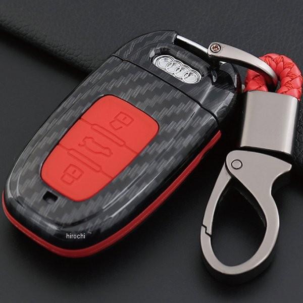 MM50-AU003-RD マッドマックス MAD MAX スマートキーケース アウディ専用 カーボ...