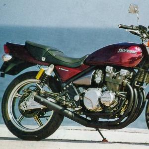 プリティー KAWASAKI SPIDER ゼファー400 手曲げショート管 メッキ