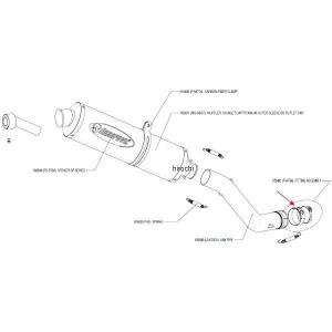 P-HF66 アクラポビッチ AKRAPOVIC フィッティングキット 04年-05年 Z750、Z750S JP店｜hirochi