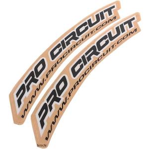 【USA在庫あり】 PCDC0005 プロサーキット Pro Circuit フロントフェンダーステッカー 黒 JP店｜hirochi