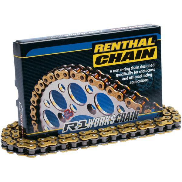 R1-520-120 レンサル RENTHAL チェーン レース用 520R1/120L ゴールド ...