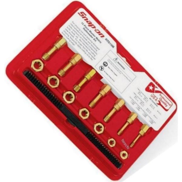 【USA在庫あり】 RTD15M スナップオン Snap-on ミリサイズネジ山修正タップダイスセッ...
