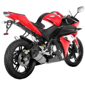 S-Y125R4-HRT アクラポビッチ AKRAPOVIC フルエキゾースト レーシングライン ヘックス 14年以降 YZF-R125 チタン E4仕様 JP店｜hirochi