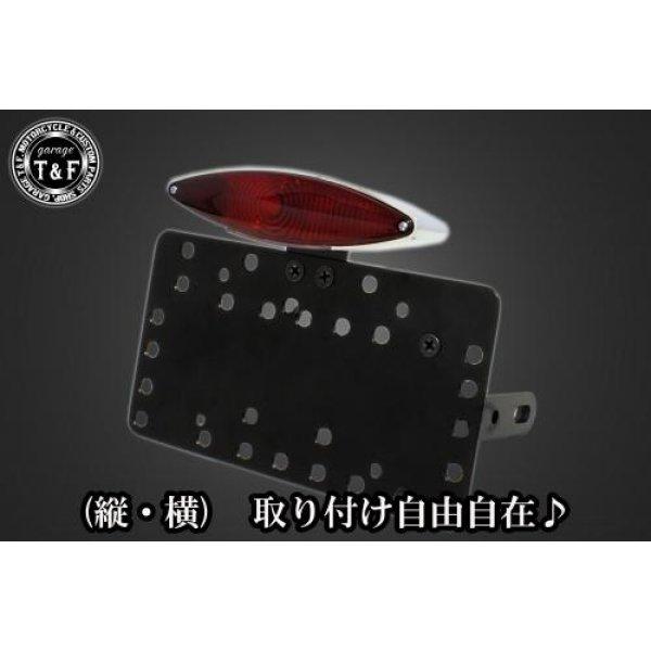 SN0398 ガレージT&amp;F サイドナンバーキット&amp;スネークアイテールランプ+ステー スティード40...