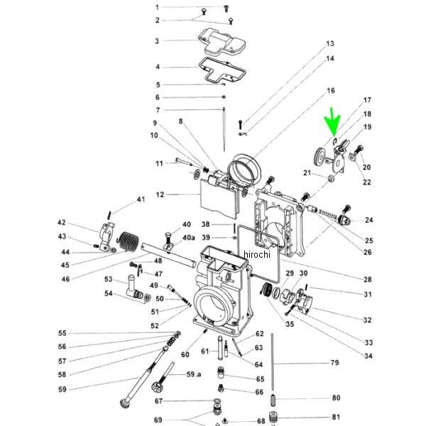 ZM-53974 キジマ 補修 ミクニHSR用 Eリング ケーブルブラケット JP店