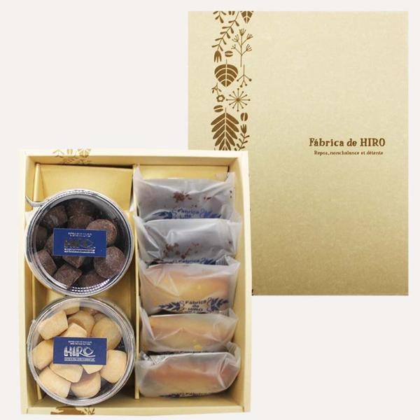 スイーツギフト「クッキー2種（バニーユ・カカオ）とフィナンシェ 5個セット（ギフトBOX入り）」クッ...