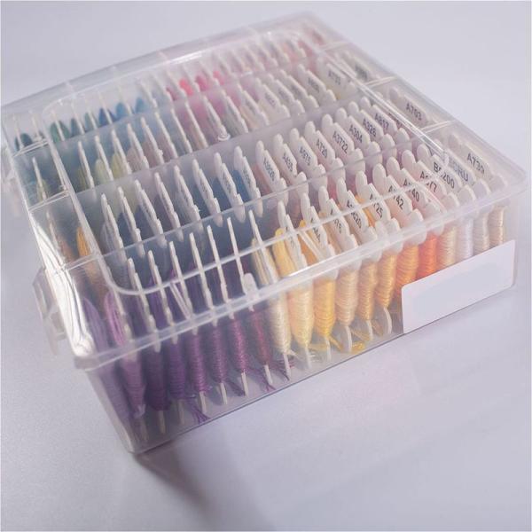 Hitasi 刺繍糸 セット 収納 ケース付き 色番号 4M 40色/80色/120色 高質量 多色...