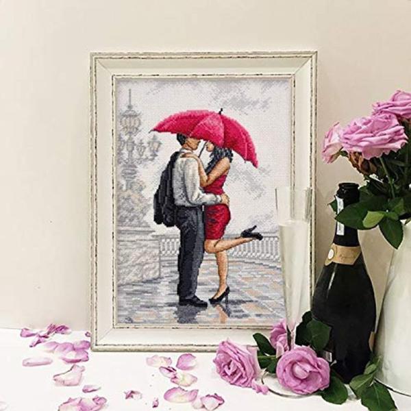 Kiss in the Rain 110x164 stitch, 20x29 cm Cotton S...