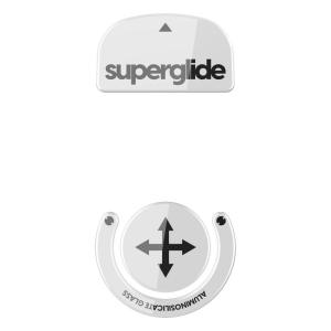 Superglide マウスソール for Logicool Gpro X Superlight マウスフィート 強化ガラス素材 ラウンドエ