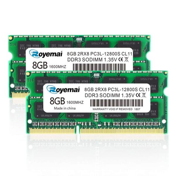 16GB PC3L-12800S DDR3L-1600 DDR3 1600MHZ SO-DIMM 8...