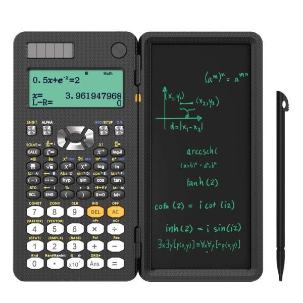 NEWYES 関数電卓 電卓付き電子メモパッド 417関数・機能 微分積分・統計計算・数学自然表示 ...