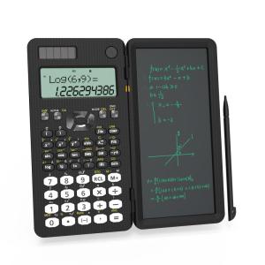 NEWYES 関数電卓 電卓付き電子メモパッド 349関数・機能 微分積分・統計計算・数学自然表示 電子計算機 2in1 2桁表示 科学電卓