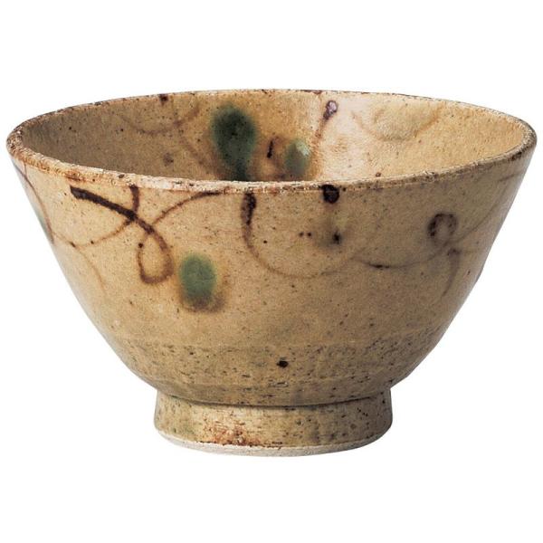 山下工芸 飯碗 陶器 φ11.9×7cm 黄瀬戸反茶碗