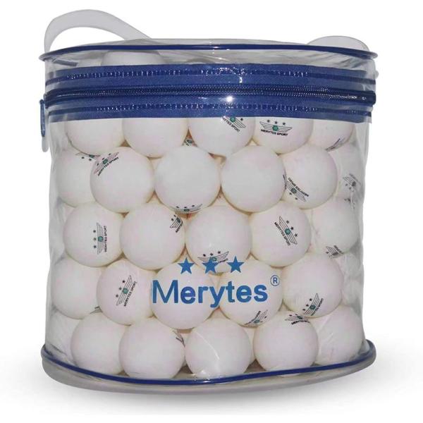 Merytes 120個パック 専門試合用三ツ星レベル 卓球ボール 40mm ピンポン玉