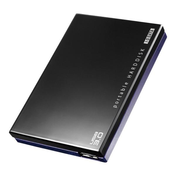 I-O DATA USB3.0/2.0 ポータブルHDD 超高速カクうす ブラック 500GB HD...