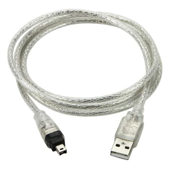 NFHK USBオス - Firewire IEEE 1394 4ピンオス iLinkアダプターコー...