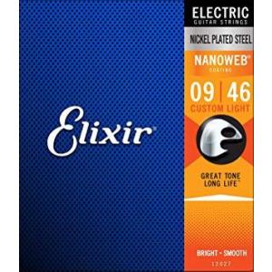 Elixir/エリクサー エレキギター弦 #12027 NANOWEB Custom Light ....