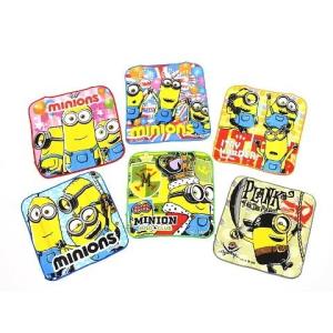 ミニオンズ Minions ミニタオル アソート 6種  計6枚セット ミニオン ハンドタオル フェイスタオル _.
