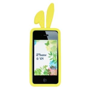 TMY iPhone4/4S用カバー カラーコレクション ロップイヤー イエロー CV-02YL _の商品画像