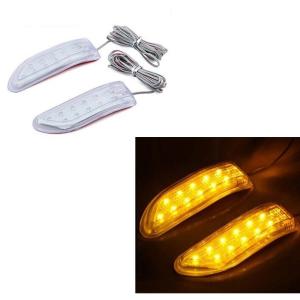 ウィンカー連動 LEDライト 左右セット《イエロー》ドアミラー