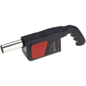 バーベキューファン 電動 ハンドル式 電池式 送風機 火起こし ガンブロー BBQファン アウトドア キャンプ _