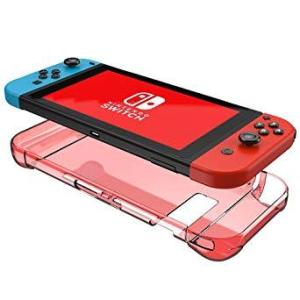 Nintendo Switch 専用 クリアケース クリアレッド ハードケース Joy-Con 傷防止 _｜hiroland