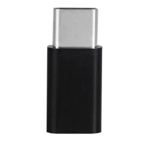 Micro USB to Type-C 変換アダプター 《ブラック》 USB3.1 急速充電 MicroUSB(メス) - USB Type-C(オス) _