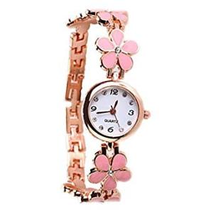 腕時計 時計 レディース 花 《ピンク》 春 可愛い _の商品画像