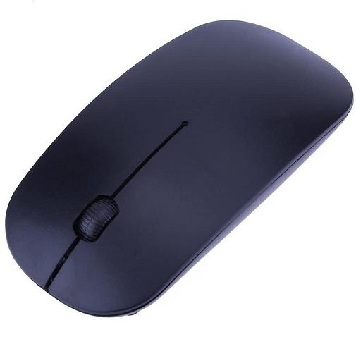 光学式 2.4G 超薄型 ワイヤレスマウス 《ブラック》 コンパクト マウス 黒 _