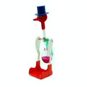 ドリンキングバード 水飲み鳥 《パープル》 平和鳥 ハッピーバード 昭和 おもちゃ 知育玩具 科学玩具 DRINKING LUCKY BIRD _
