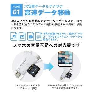 SDカードリーダー 専用アプリ不要で簡単 1T...の詳細画像5