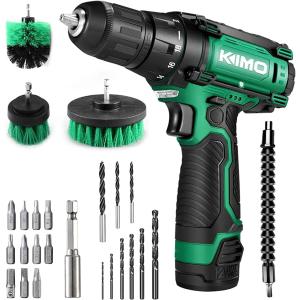 KIMO 電動ドリル 12V 電動掃除ブラシ 電動ドリルドライバー