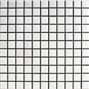 昔ながらのモザイクタイル 25mm角 白色ブライト　N-1