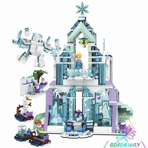 ブロック プリンセス アナと雪の女王 アイスキャッスル ファンタジー クリスマスプレゼント 新品 女...