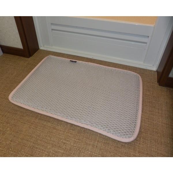 バスマット バス マット クッション 日本製 快適 洗える メッシュ　N154P