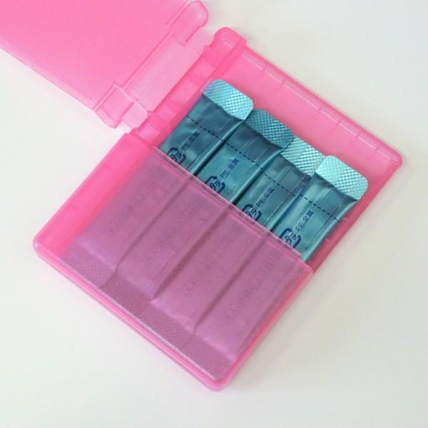 顆粒スティック携帯ケース「PUSHPLUS+」カラー：ナチュラルピンクラメ