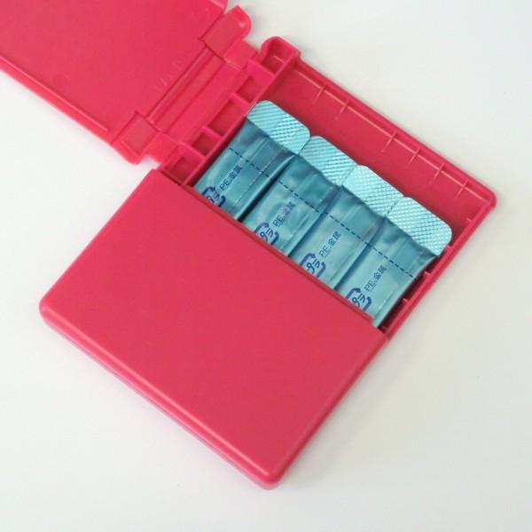 顆粒スティック携帯ケース「PUSHPLUS+」カラー：べにいろ