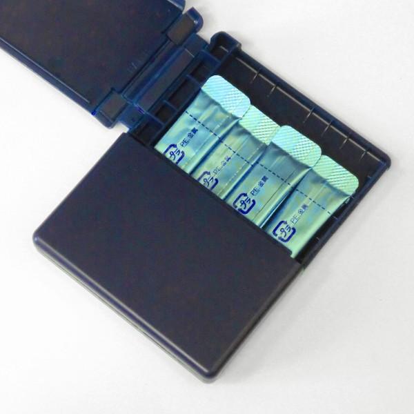 顆粒スティック携帯ケース「PUSHPLUS+」カラー：紺色