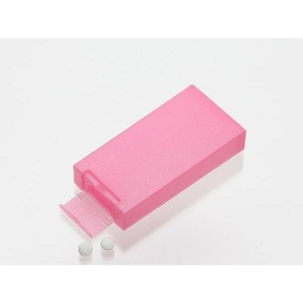 携帯用サプリメントケース「PUSHPLUS+」　カラー：ナチュラルピンクラメ