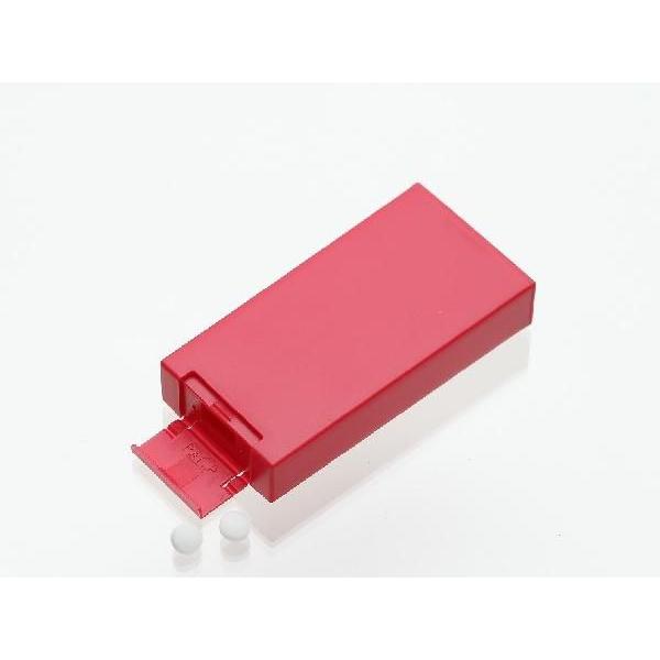 携帯用サプリメントケース「PUSHPLUS+」　カラー：べにいろ