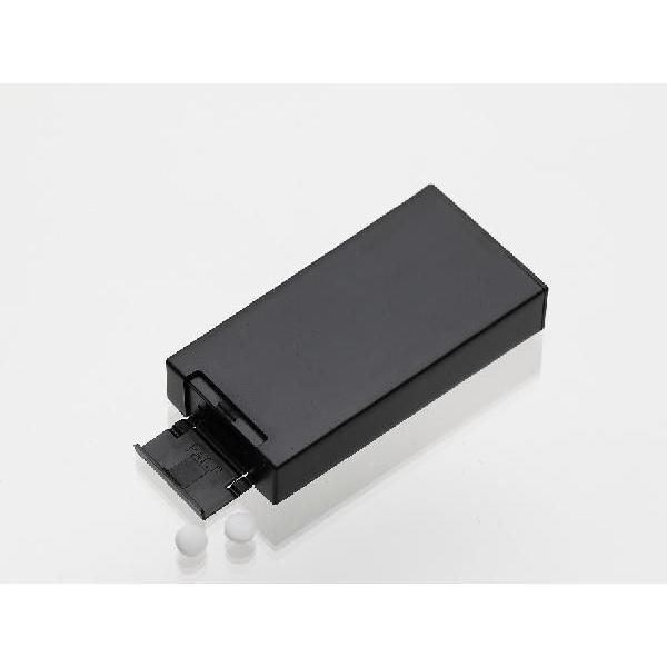 携帯用サプリメントケース「PUSHPLUS+」　カラー：黒