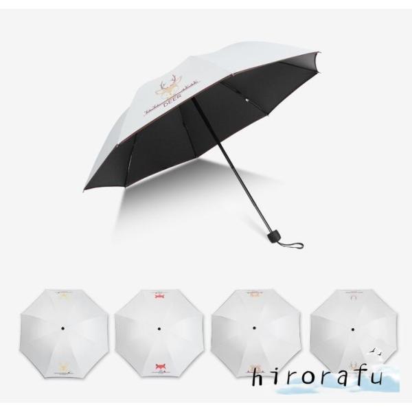 傘 折りたたみ傘 三つ折り レディース 日傘 遮光 携帯用 雨傘 折り畳み傘 白 UVカット 軽量 ...