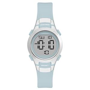 Armitron Sport Women's Digital Chronograph Resin Strap Watch, 45/7012,Light Blue/Silver 並行輸入品