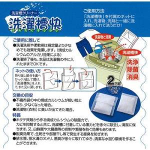 洗濯槽クリーナー 洗濯槽快 ネット2枚 クリー...の詳細画像2