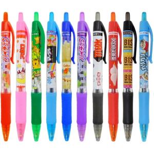 おやつマーケット お菓子な香りつき ノック式カラーボールペン12本