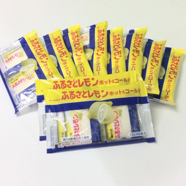 瀬戸田産レモン使用 ふるさとレモン 10袋セット(15g×6袋入×10) 粉末清涼飲料 広島県三原農...