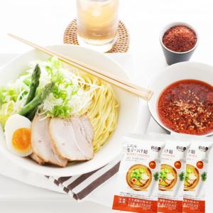 広島流 辛辛つけ麺 1食入り3袋セット 赤辛だれ付き 送料無料 ラーメン 半生中華麺 瀬戸内麺工房 なか川｜ひろしまグルメショップ