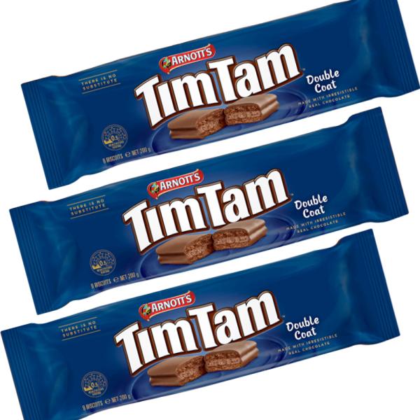 ティムタム ダブルコート２００ｇ ３個セット 送料無料 ビスケット チョコ オーストラリア　クール便