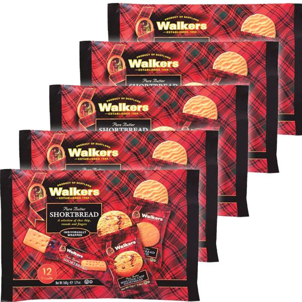 ウォーカー ショートブレッド アソートパック＃１８５３ 、１６８ｇ 5袋セット イギリスクッキー 英...